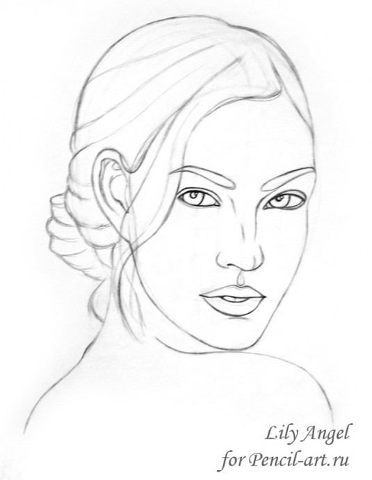 Рисуем портрет Меган Фокс