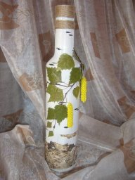 Чарующий декор бутылки