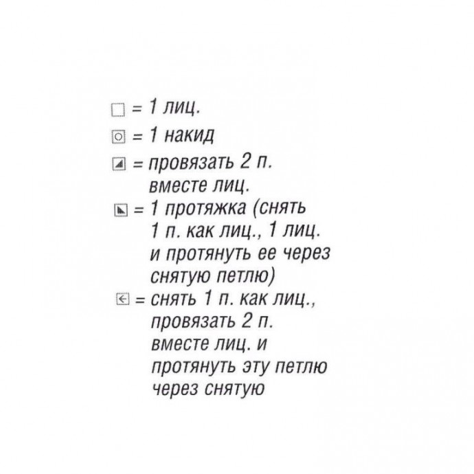 Ажурный узор спицами с ромбами внутри ромбов