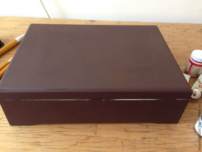 Состаренный фон шкатулки