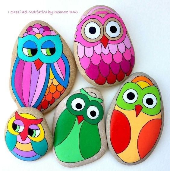 Совушки на камнях Совушки на камнях