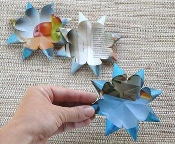 Веночек из журнальных страниц