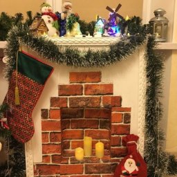 Декоративный камин из коробок