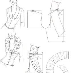 Моделирование оригинального воротника