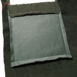 Обработка накладного кармана с двойной подкладкой