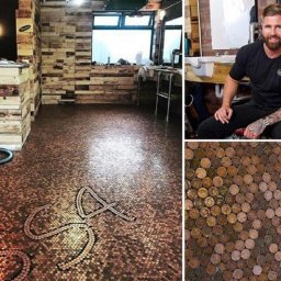 ​Пол из монеток