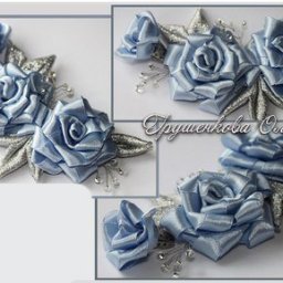 Розочки из лент