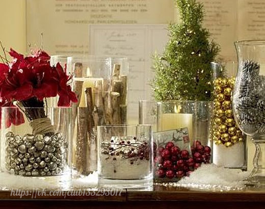 Стильные настольные композиции к новому году Стильные настольные композиции к новому году