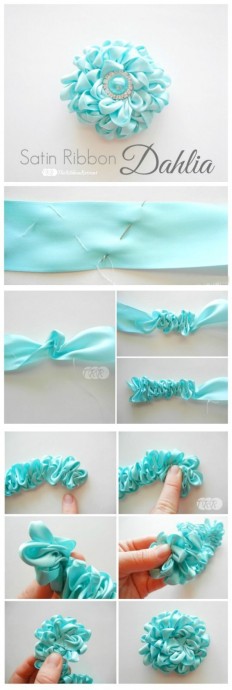 Цветы из лент Цветы из лент