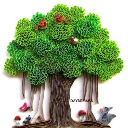 Деревья в технике квиллинг