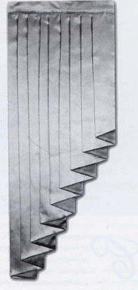 Джабот или галстук как элемент мягкого ламбрекена