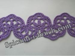 Красивое ленточное кружево крючком
