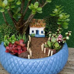 Маленькие сказочные миры в цветочных горшках