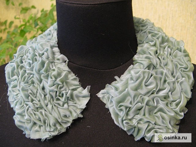 Съемный воротник с фантазийными буфами