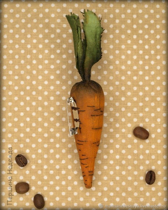 Шьем интерьерную морковку для украшения кухни