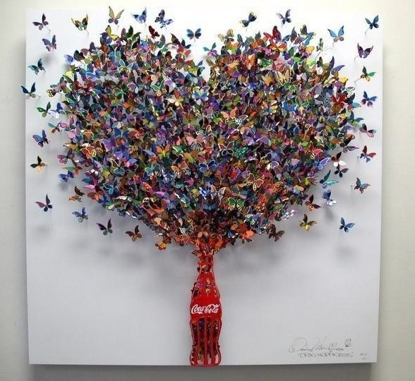 Очень необычные композиции с бабочками