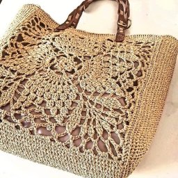 ​Большая вязаная сумка