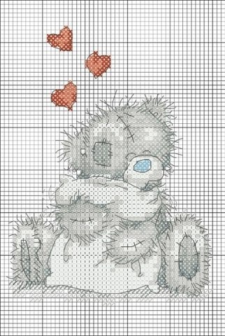 Схемы для вышивки "Мишки Тедди"