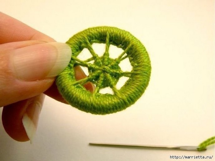 Делаем пуговицы для вязаной одежды