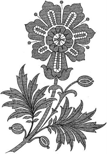 Фантазийные цветы: шаблоны