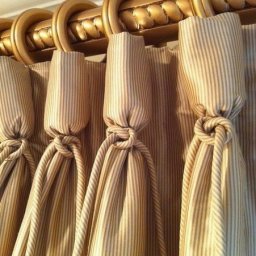 Идеи крепления штор к карнизу