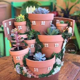 Идеи создания городов из суккулентов