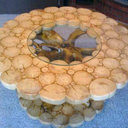 ​Использование срезов дерева в декоре дома