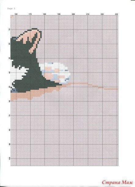 Изумительная вышивка кота Изумительная вышивка кота