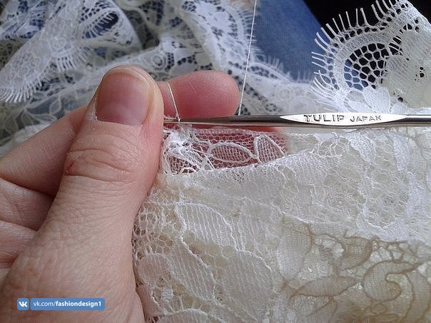 Как сделать тонкие и незаметные швы в кружеве