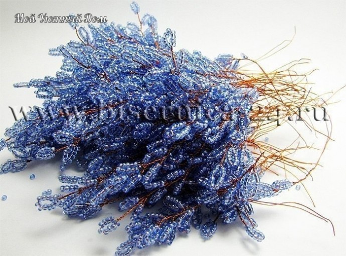 Сирень из бисера