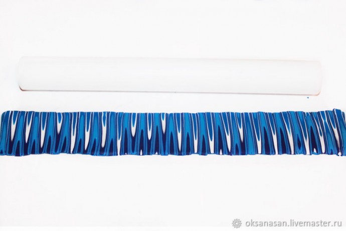 Браслет в экструдерной технике из полимерной глины