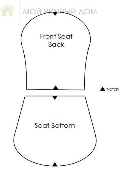 Чехол для стульчика с оборкой