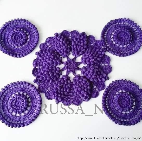 Чехол на подушку крючком