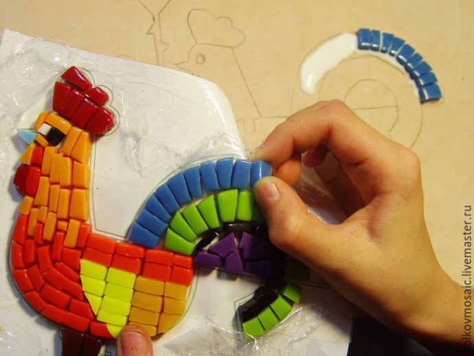 Шкатулка для документов в смешанной технике