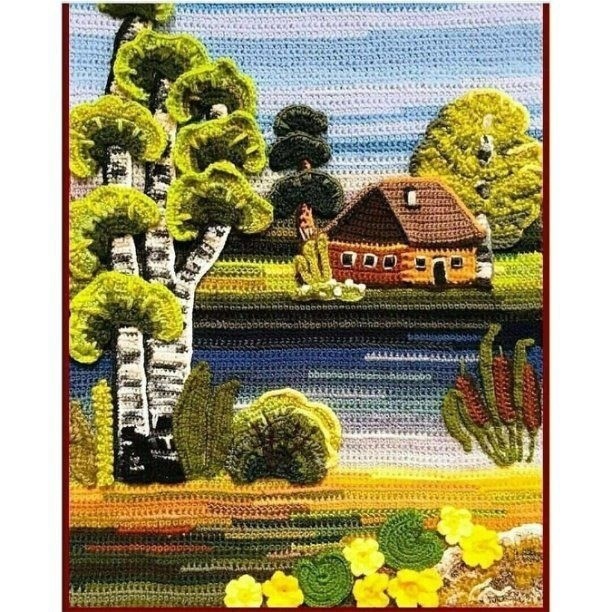 Вязаные картины