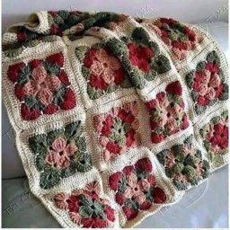 Плед невероятной красоты из мотивов