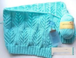 ​Узор "Ёлочка" на спицах