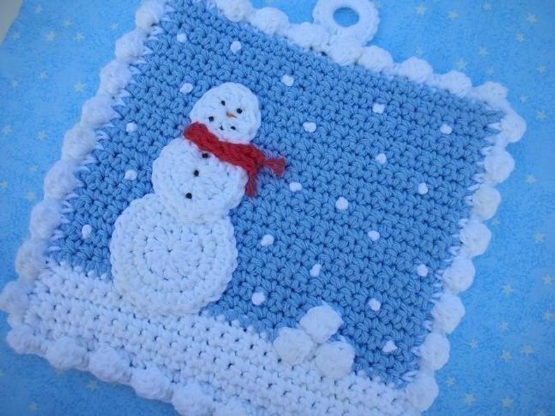 Вязаные снеговики