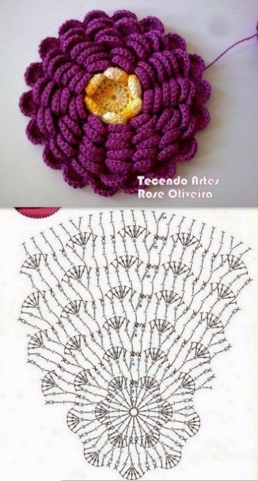 Вяжем крючком розы