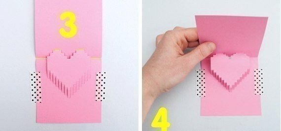 3D-открытка в технике киригами 3D-открытка в технике киригами