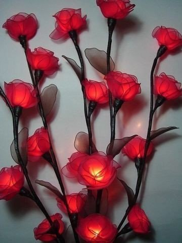 Букеты-ночники из капрона