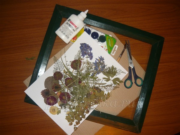 Картина из засушенных растений: мастер-класс