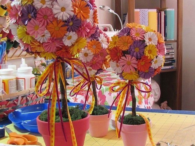 Топиарий из бумаги Топиарий из бумаги