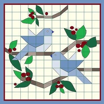 Шьем лоскутные покрывала с птичками