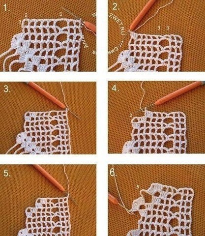 Обвязка с бабочками