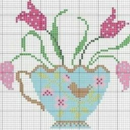 Нежная вышивка для кухонного уюта