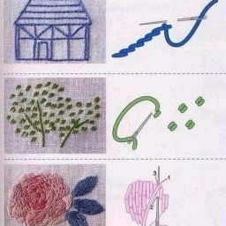 ​Азбука вышивания мулине и атласными лентами