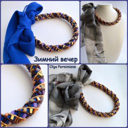 Ажурный жгут из бисера и бусин