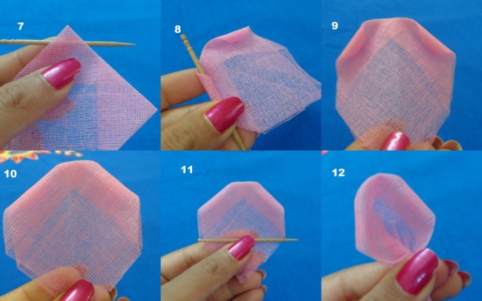 Роза из органзы Роза из органзы