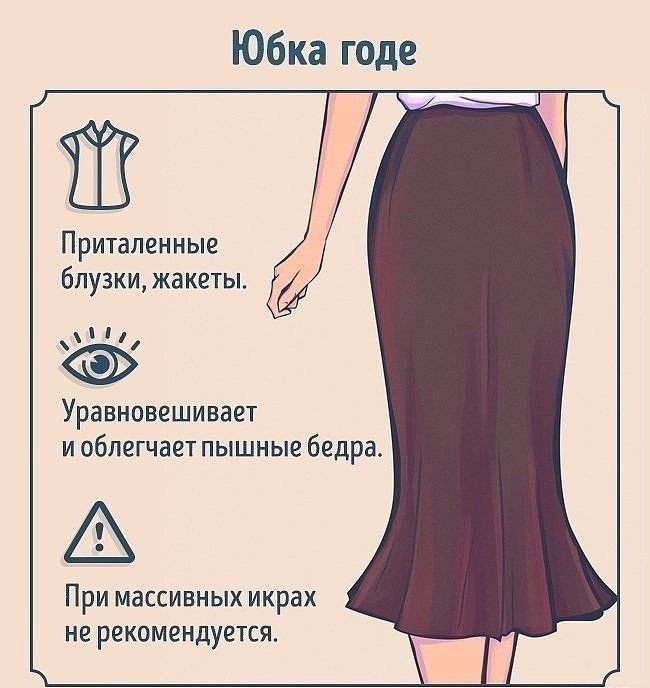 Как ноcить и c чем cочетать pазные виды юбок